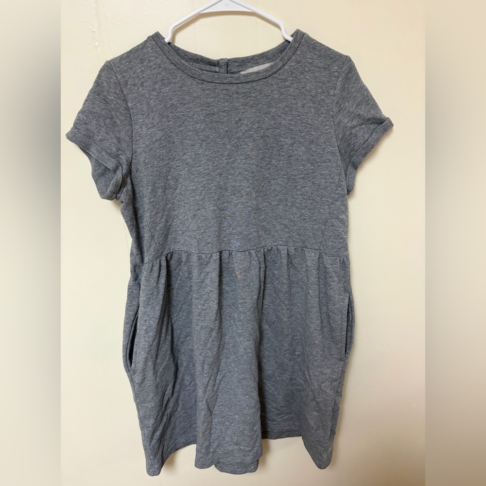 LOFT Gray Tshirt Dress